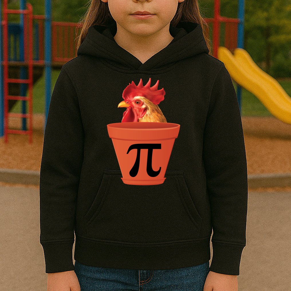 Chicken Pot Pie Funny Pi Kids Hoodie