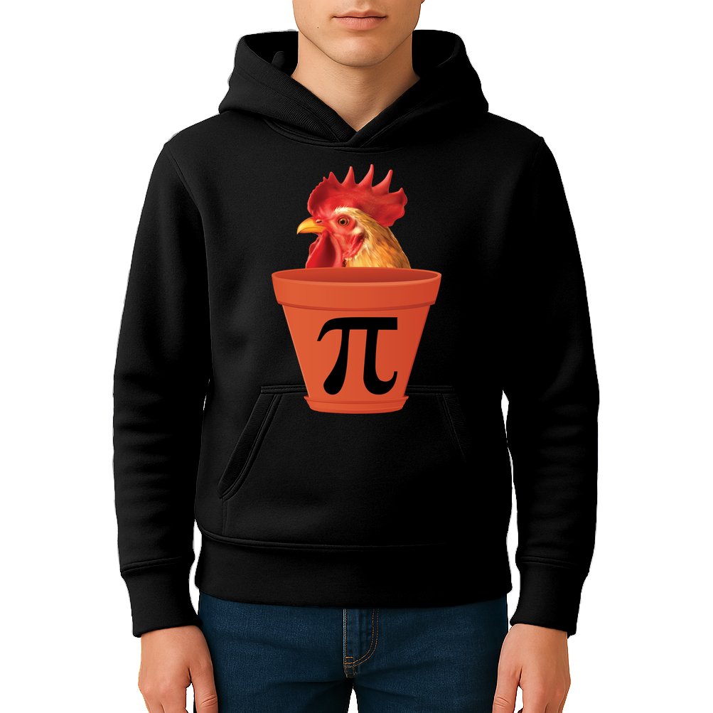 Chicken Pot Pie Funny Pi Kids Hoodie