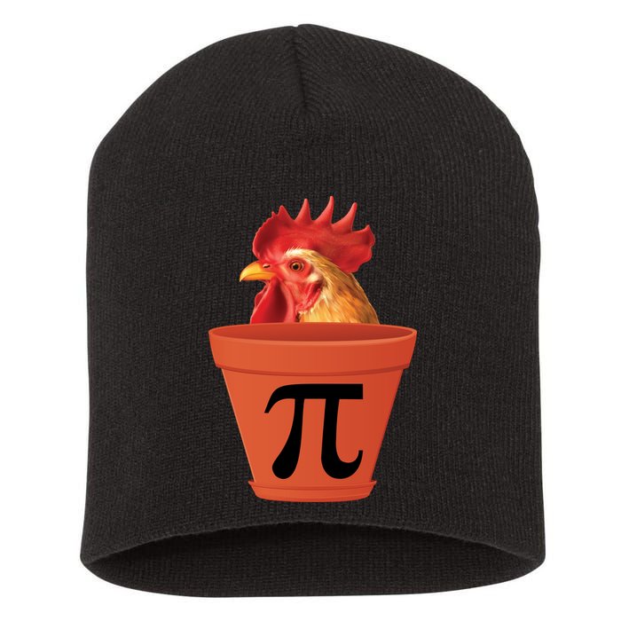 Chicken Pot Pie Funny Pi Short Acrylic Beanie