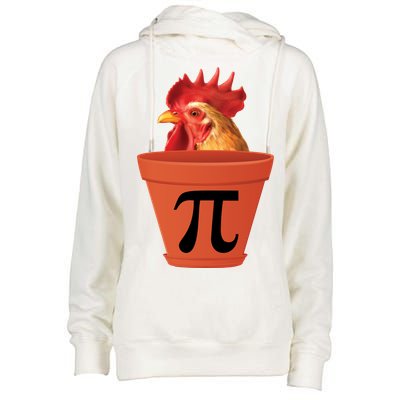 Chicken Pot Pie Funny Pi Womens Funnel Neck Pullover Hood