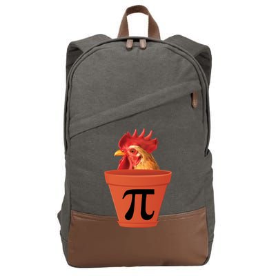 Chicken Pot Pie Funny Pi Cotton Canvas Backpack