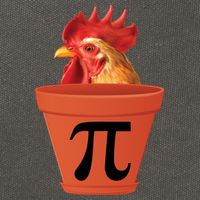 Chicken Pot Pie Funny Pi Cotton Canvas Backpack