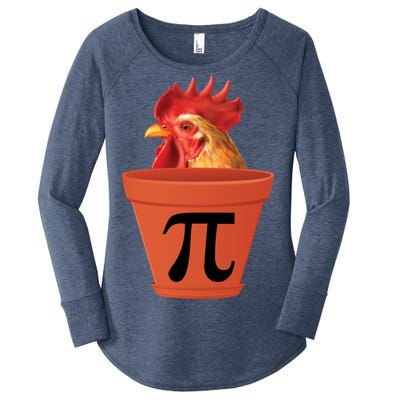 Chicken Pot Pie Funny Pi Women's Perfect Tri Tunic Long Sleeve Shirt