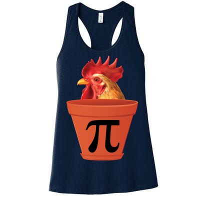 Chicken Pot Pie Funny Pi Women's Racerback Tank