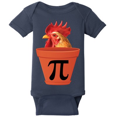 Chicken Pot Pie Funny Pi Baby Bodysuit