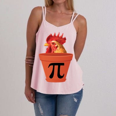 Chicken Pot Pie Funny Pi Women's Strappy Tank