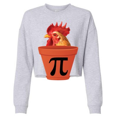 Chicken Pot Pie Funny Pi Cropped Pullover Crew