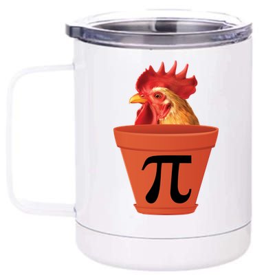 Chicken Pot Pie Funny Pi 12 oz Stainless Steel Tumbler Cup