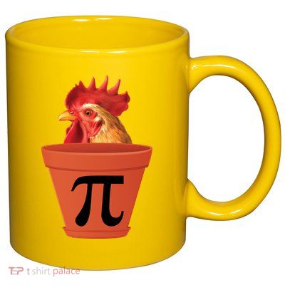 Chicken Pot Pie Funny Pi 11oz C Handle Ceramic Mug