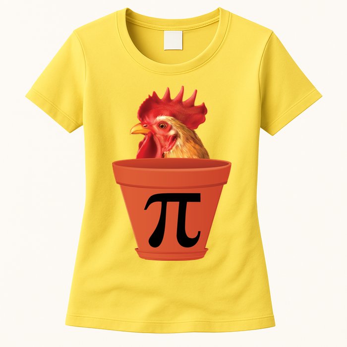 Chicken Pot Pie Funny Pi Womens T-Shirt