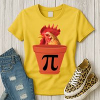 Chicken Pot Pie Funny Pi Womens T-Shirt