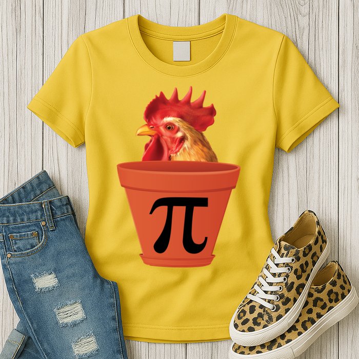 Chicken Pot Pie Funny Pi Womens T-Shirt