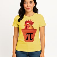 Chicken Pot Pie Funny Pi Womens T-Shirt