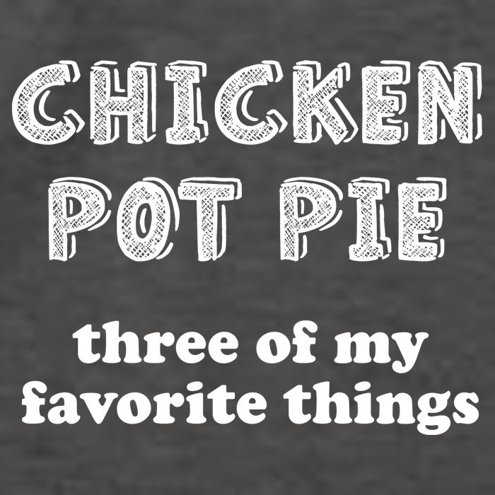 Chicken Pot Pie My Three Favorite Things Vector Backpack