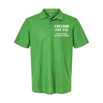 Chicken Pot Pie My Three Favorite Things Softstyle Adult Sport Polo