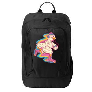 Chicken Roller Skating City Backpack