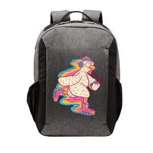 Chicken Roller Skating Vector Backpack