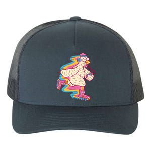 Chicken Roller Skating Yupoong Adult 5-Panel Trucker Hat