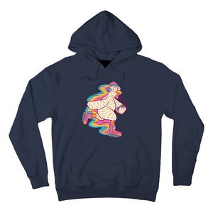 Chicken Roller Skating Hoodie