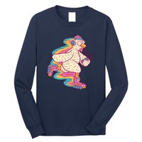 Chicken Roller Skating Long Sleeve Shirt