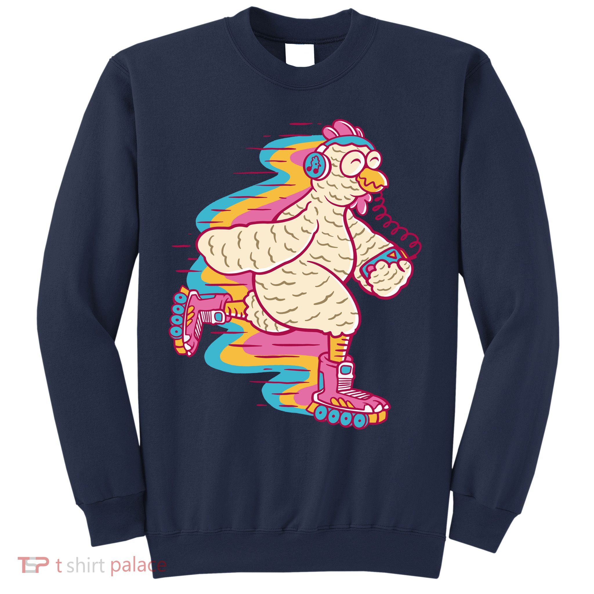 Chicken Roller Skating Sweatshirt