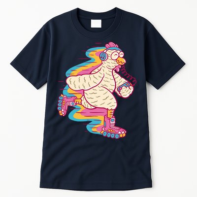 Chicken Roller Skating Tall T-Shirt