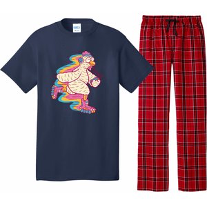 Chicken Roller Skating Pajama Set