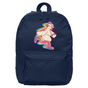 Chicken Roller Skating 16 in Basic Backpack