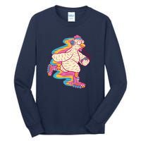 Chicken Roller Skating Tall Long Sleeve T-Shirt