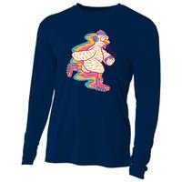 Chicken Roller Skating Cooling Performance Long Sleeve Crew