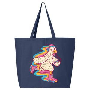 Chicken Roller Skating 25L Jumbo Tote