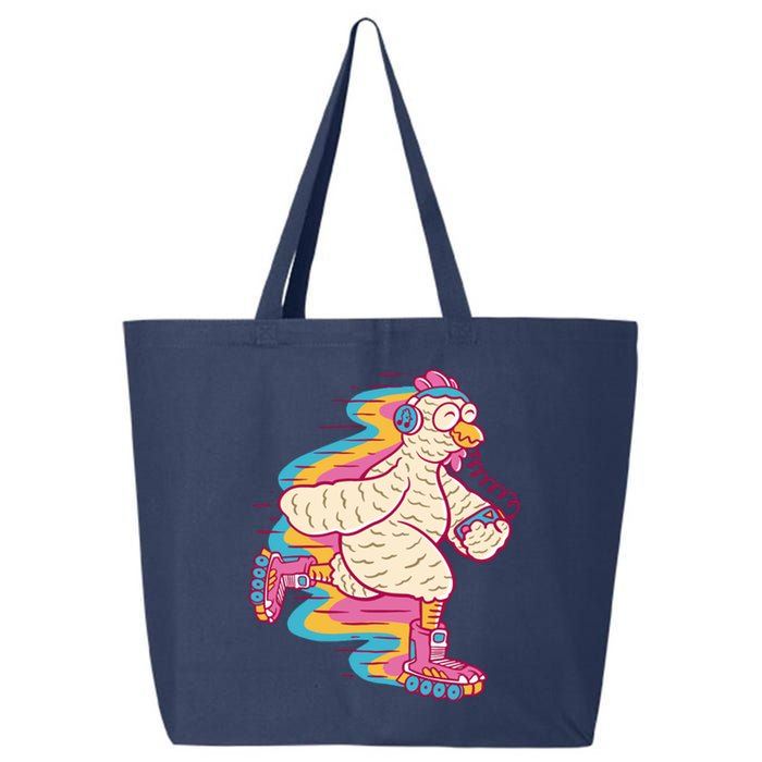 Chicken Roller Skating 25L Jumbo Tote