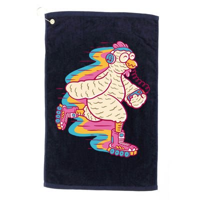 Chicken Roller Skating Golf Towel