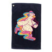 Chicken Roller Skating Golf Towel