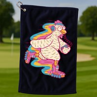 Chicken Roller Skating Golf Towel