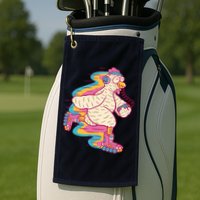 Chicken Roller Skating Golf Towel