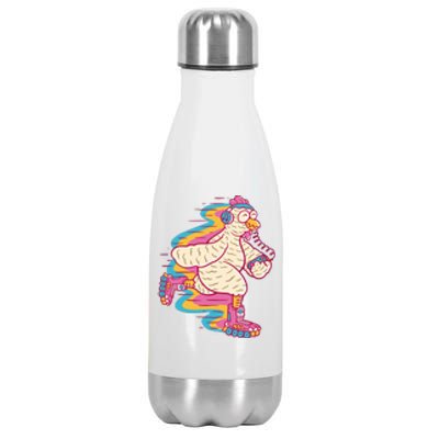 Chicken Roller Skating Stainless Steel Insulated Water Bottle