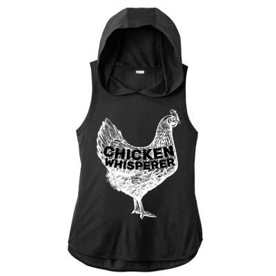 Chicken Whisperer Ladies PosiCharge Tri-Blend Wicking Draft Hoodie Tank