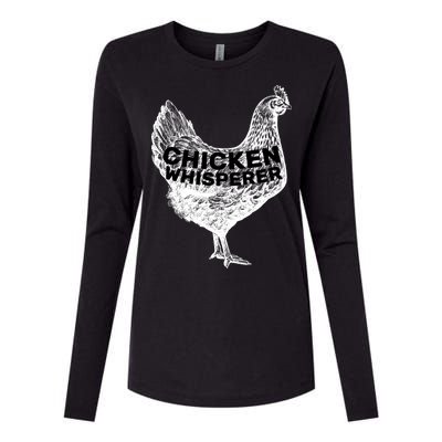 Chicken Whisperer Womens Cotton Relaxed Long Sleeve T-Shirt