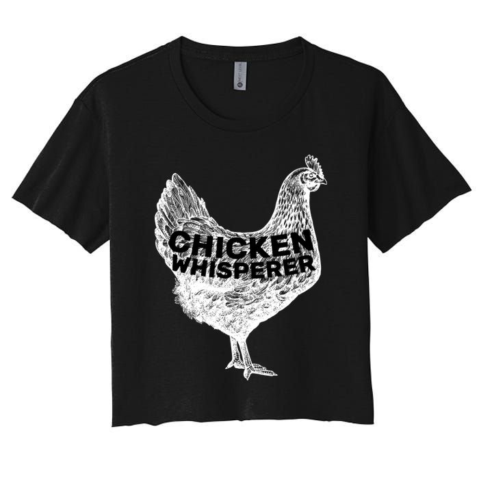 Chicken Whisperer Women's Crop Top Tee