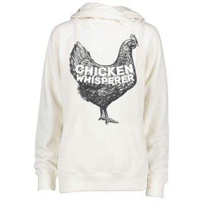 Chicken Whisperer Womens Funnel Neck Pullover Hood