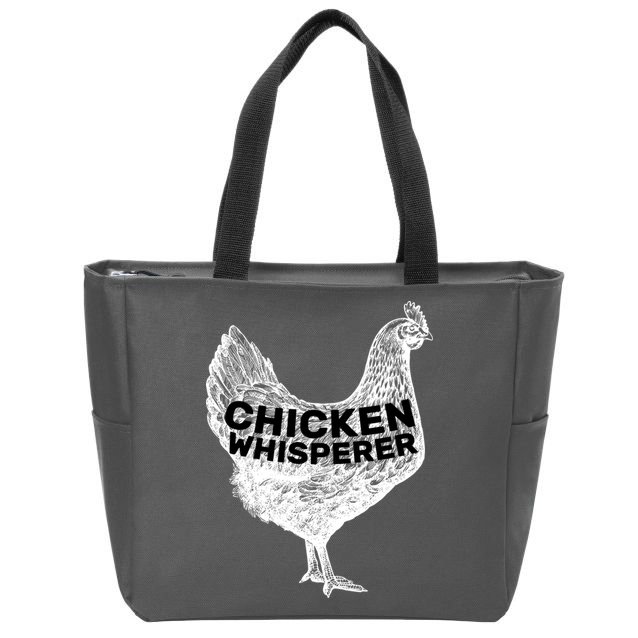 Chicken Whisperer Zip Tote Bag