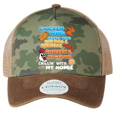 Chicken Wing Hot Dog Bologna Macaroni Homie Legacy Tie Dye Trucker Hat