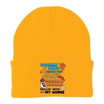 Chicken Wing Hot Dog Bologna Macaroni Homie Knit Cap Winter Beanie