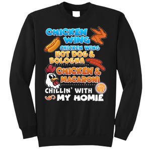 Chicken Wing Hot Dog Bologna Macaroni Homie Sweatshirt