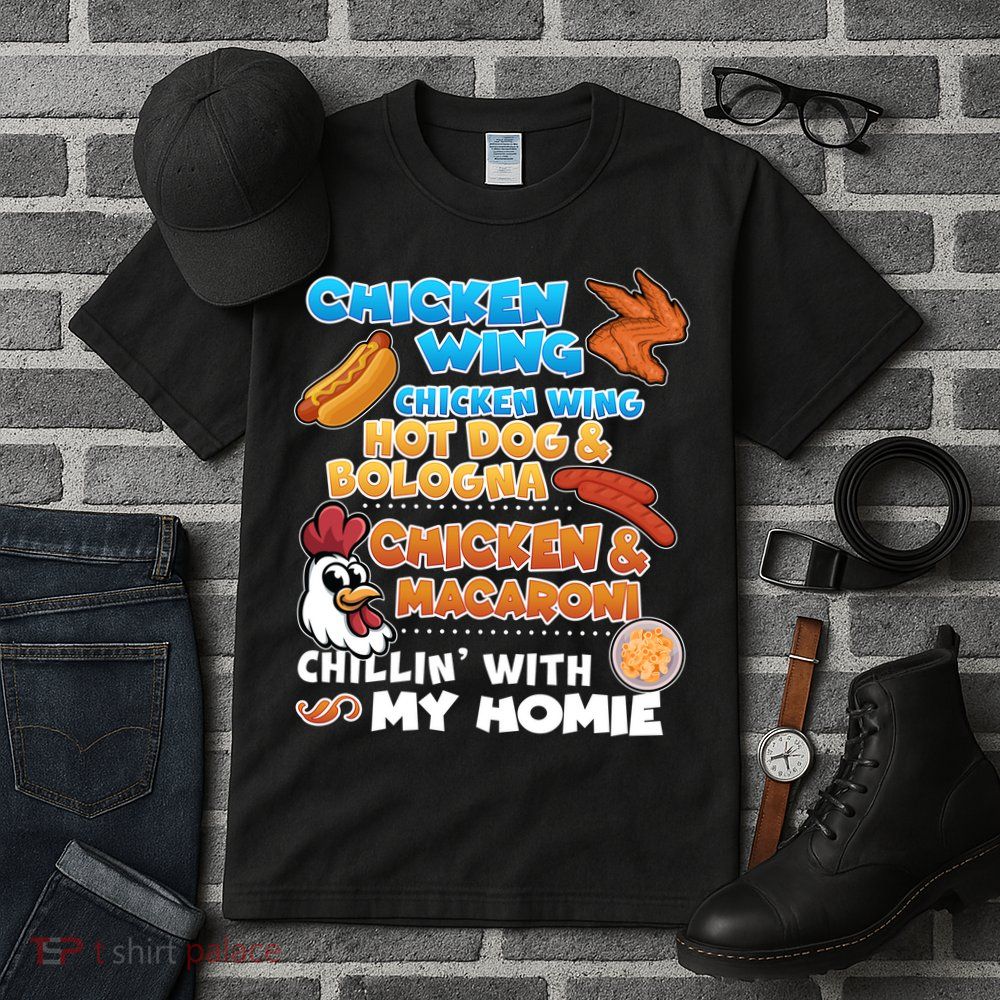 Chicken Wing Hot Dog Bologna Macaroni Homie Tall T-Shirt