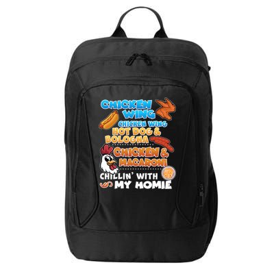Chicken Wing Hot Dog Bologna Macaroni Homie City Backpack