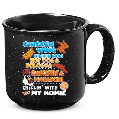 Chicken Wing Hot Dog Bologna Macaroni Homie 15oz Campfire Ceramic Mug