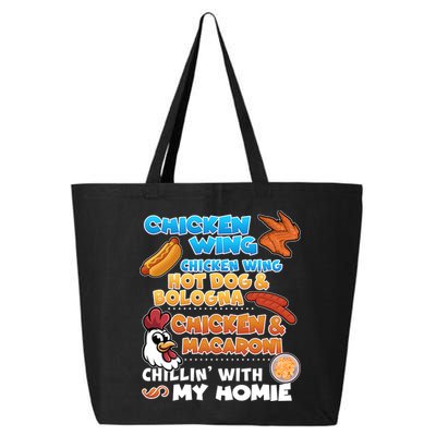 Chicken Wing Hot Dog Bologna Macaroni Homie 25L Jumbo Tote