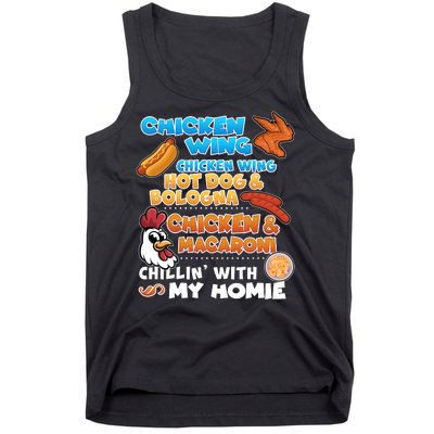 Chicken Wing Hot Dog Bologna Macaroni Homie Tank Top